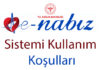 E-Nabız sistemi kullanım koşulları