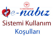 E-Nabız sistemi kullanım koşulları