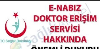 E-Nabız doktor erişimi
