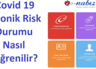 E-Nabız covid 19 risk raporu E-Nabız covid 19 risk raporu