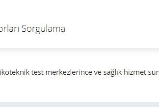 E-Nabız psikoteknik sorgulama E-Nabız psikoteknik sorgulama