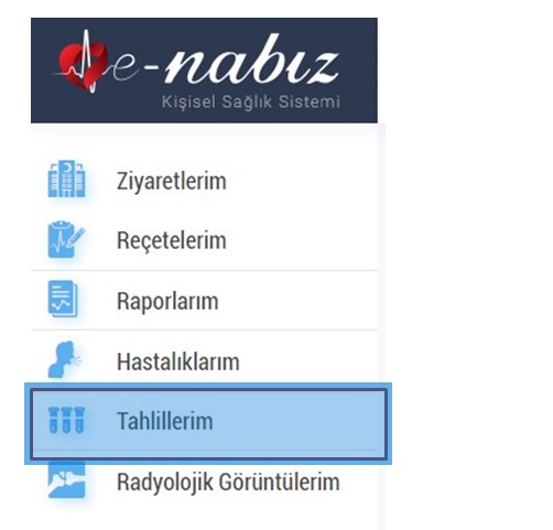 E-Nabız Tahlil Sonuçları