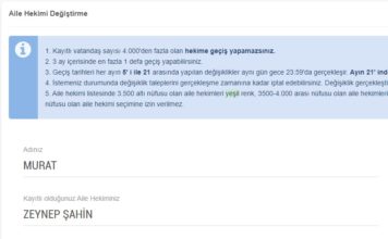 E-Nabız doktor değiştirme