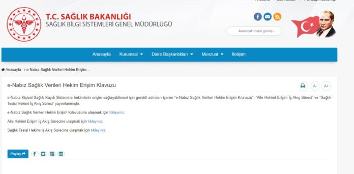 E-Nabız doktor erişim açma