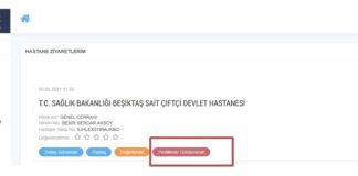 E-Nabız tahlil sonuç gizlenmiştir ne demek