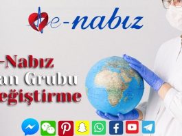 E-Nabız kan grubu değiştirme