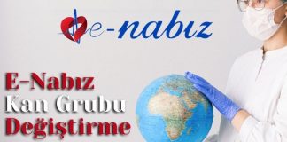 E-Nabız kan grubu değiştirme