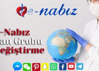 E-Nabız kan grubu değiştirme E-Nabız kan grubu değiştirme