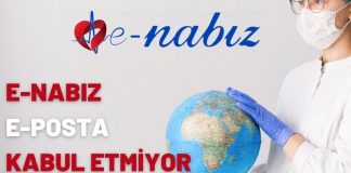 E-Nabız e-posta kabul etmiyor