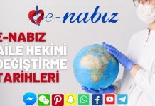 E-Nabız aile hekimi değiştirme tarihleri