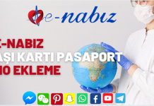 E-Nabız aşı kartı pasaport no ekleme