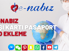 E-Nabız aşı kartı pasaport no ekleme