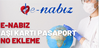 E-Nabız aşı kartı pasaport no ekleme
