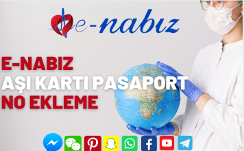 E-Nabız aşı kartı pasaport no ekleme E-Nabız aşı kartı pasaport no ekleme