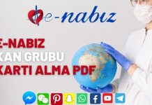 E-Nabız kan grubu kartı alma