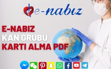 E-Nabız kan grubu kartı alma