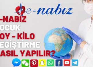 E-Nabız çocuk kilo değiştirme E-Nabız çocuk kilo değiştirme