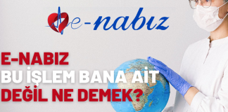 E nabızda bu işlem bana ait değil ne demek?