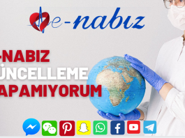 E-Nabız güncelleme yapamıyorum