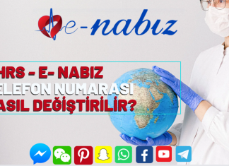MHRS - E- Nabız telefon numarası nasıl değiştirilir?
