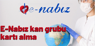 E-Nabız kan grubu kartı alma