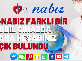 E-Nabız Farklı bir mobil cihazda daha hesabınız açık bulundu