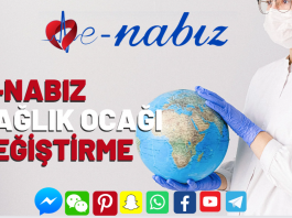 E-Nabız sağlık ocağı Değiştirme